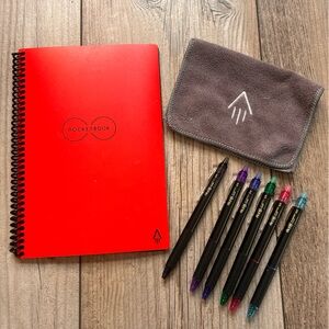 Rocketbook Red Notebook with Pens